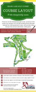 A map of the course for the pga rules govern all play except for local rules.